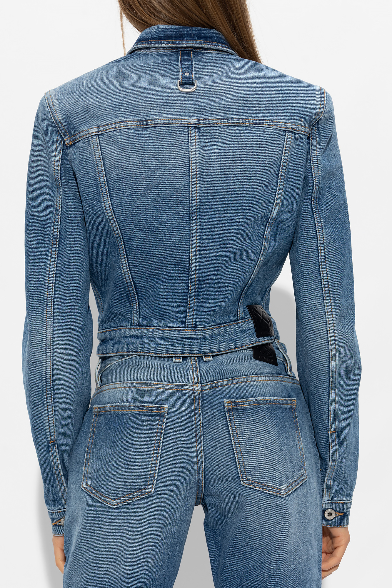 Guess denim clearance peplum jacket